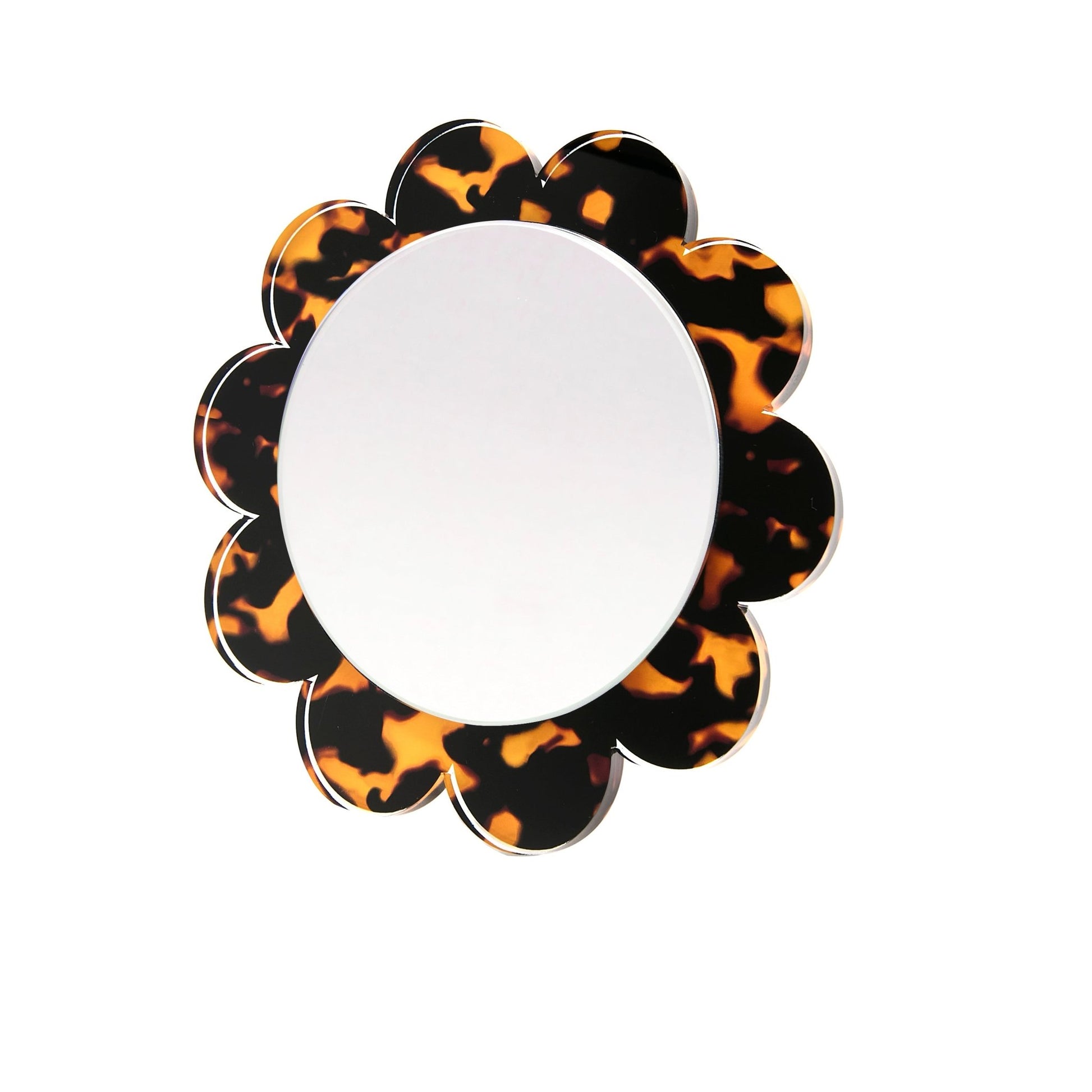 Tortoise Acrylic Daisy Mirror - Tara Wilson Designs