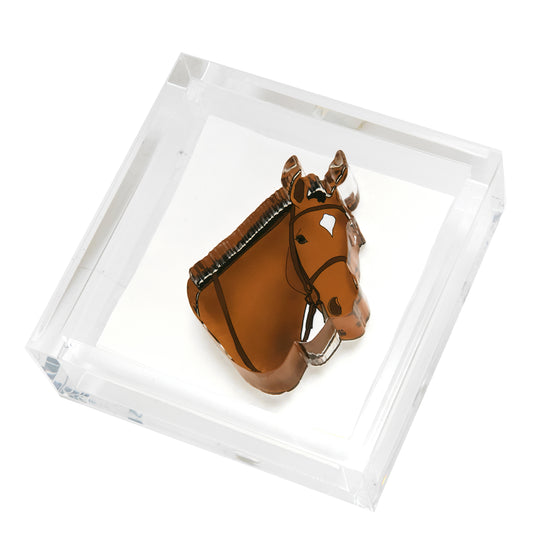 COCKTAIL NAPKIN HOLDER - HORSE