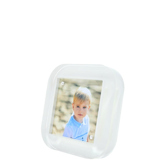 White Acrylic 4" x 4" Pop Frame - Tara Wilson Designs