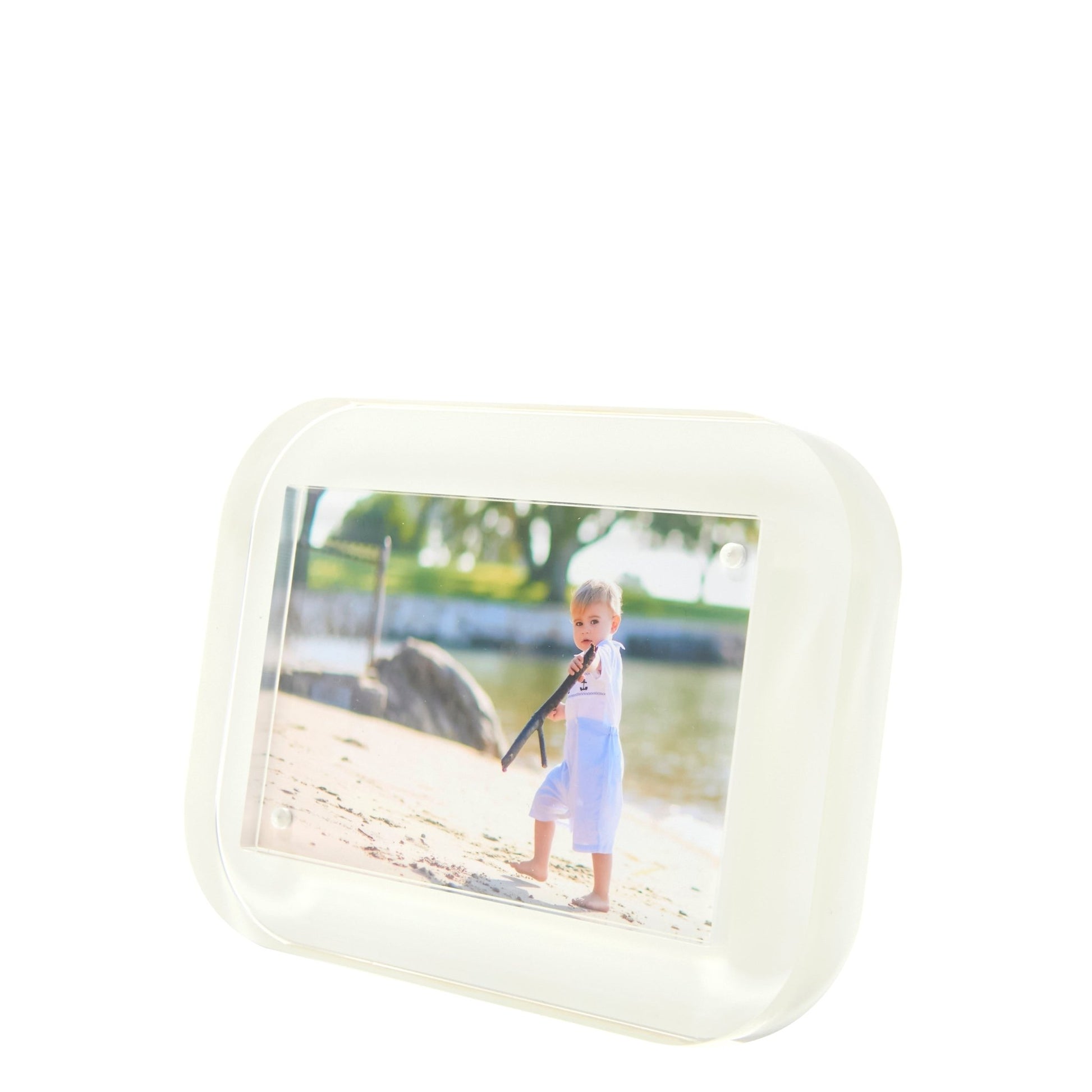 White Acrylic 4" x 6" Pop Frame - Tara Wilson Designs