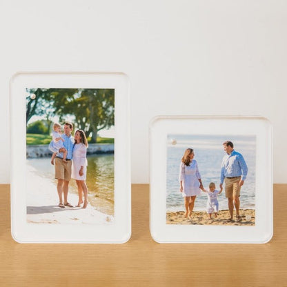 White Acrylic 5" x 7" Flip Frame - Tara Wilson Designs