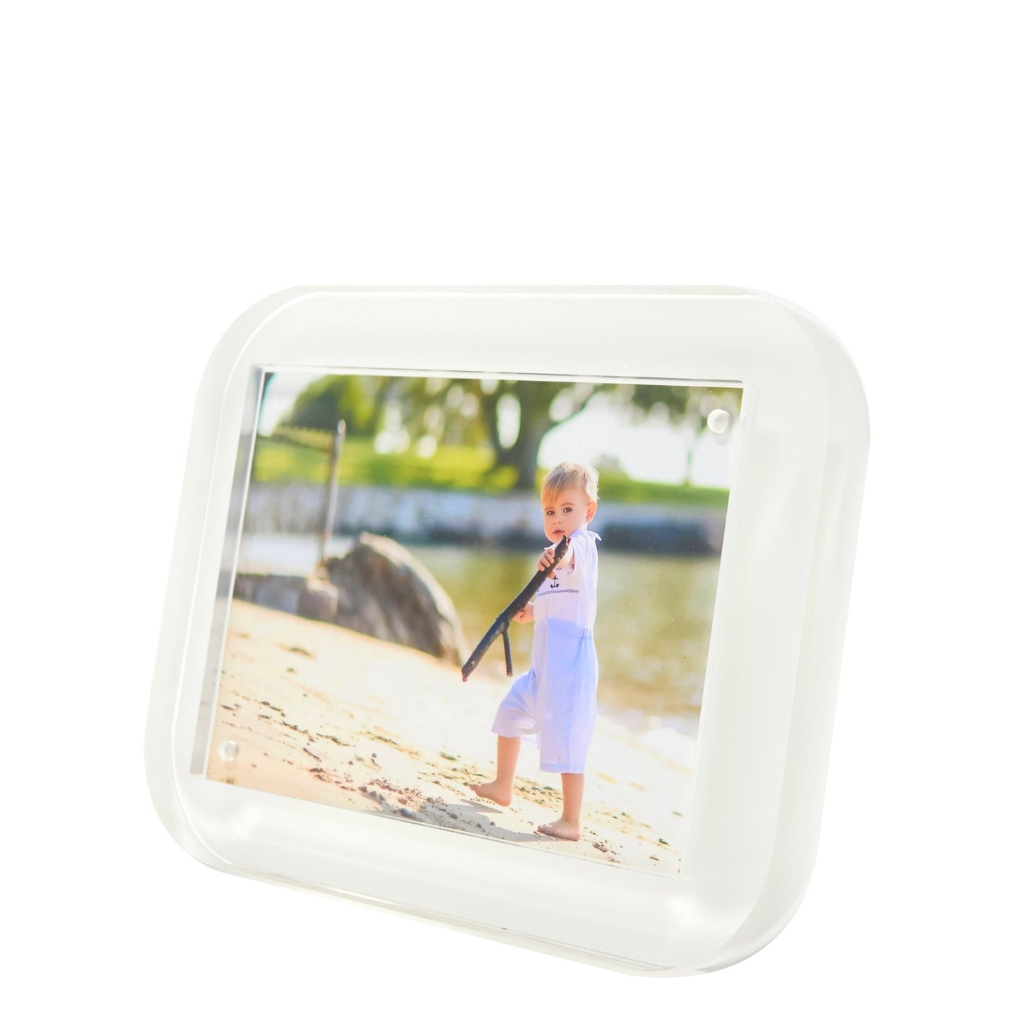 White Acrylic 5" x 7" Pop Frame - Tara Wilson Designs