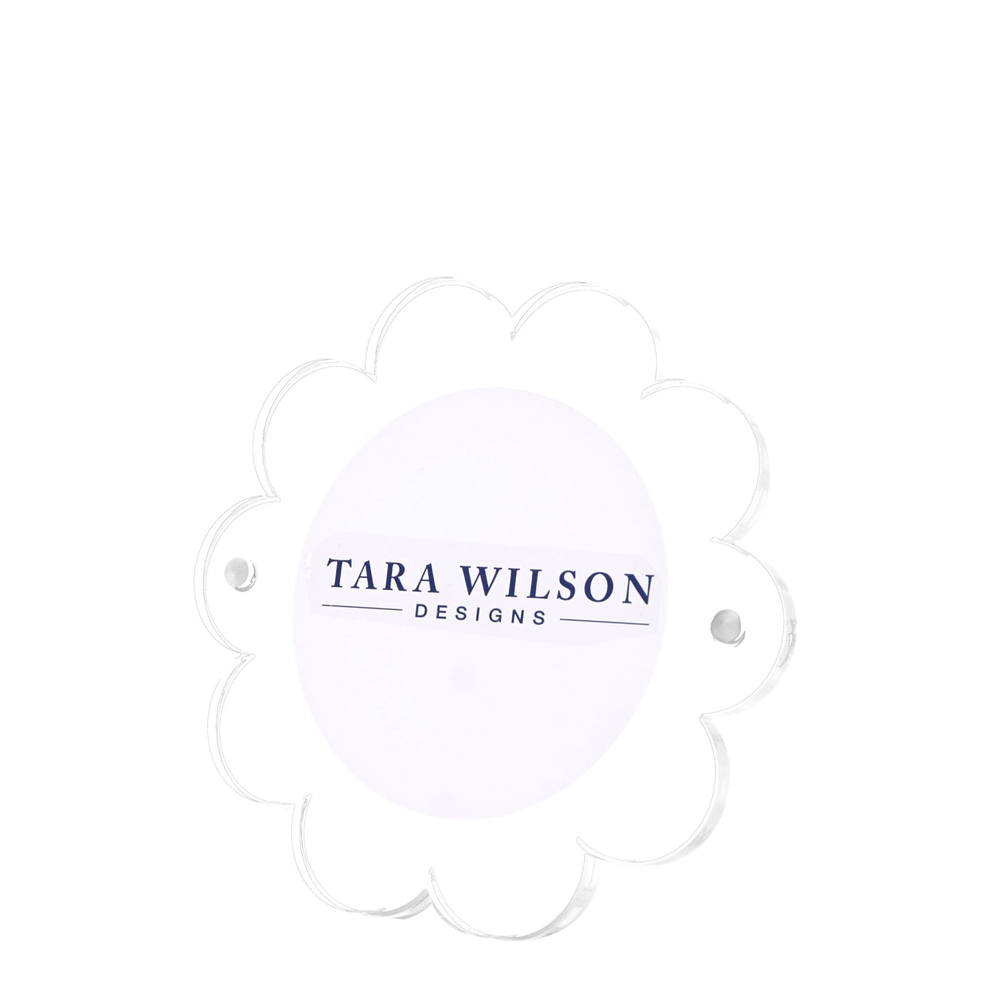 White Acrylic Daisy Frame - Tara Wilson Designs