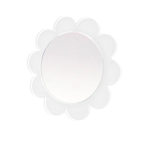 White Acrylic Daisy Mirror - Tara Wilson Designs