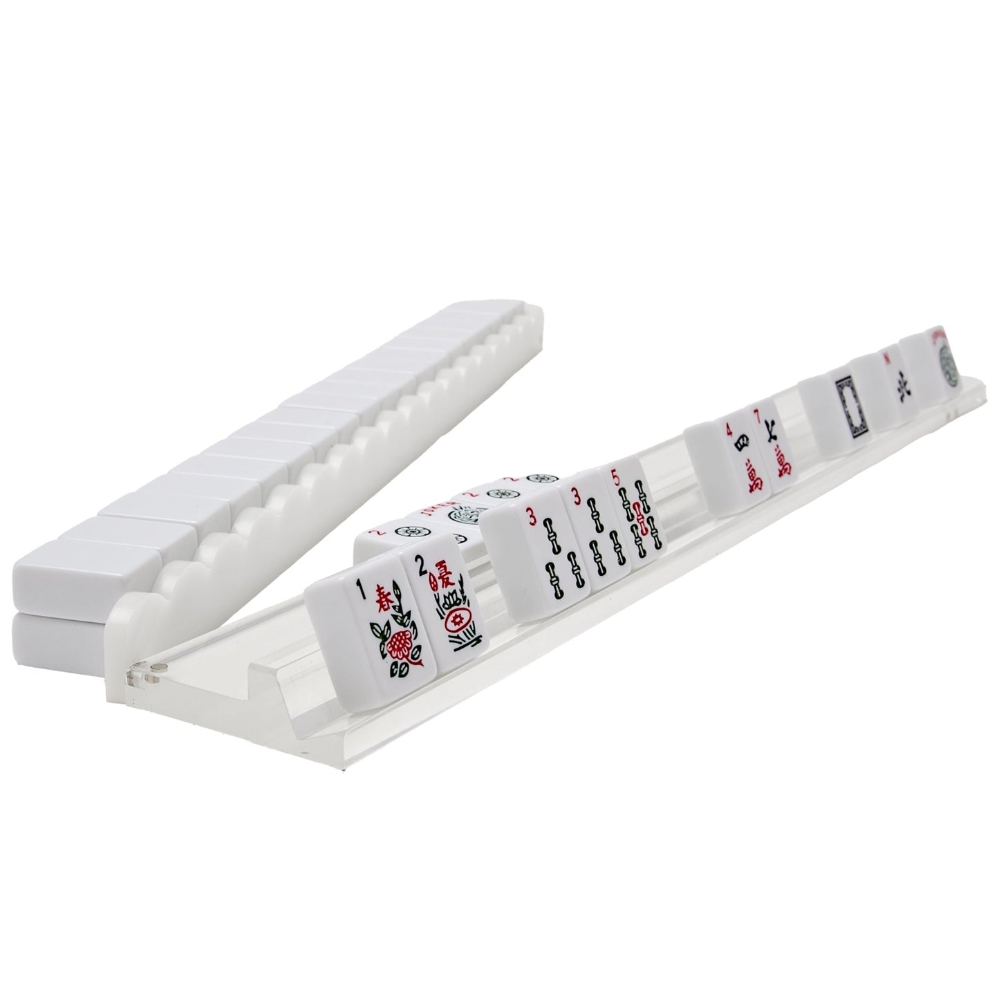 White Acrylic Mahjong Racks - Tara Wilson Designs