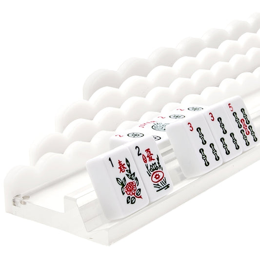 White Acrylic Mahjong Racks - Tara Wilson Designs