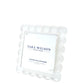 White Acrylic Square Scallop Frame - Tara Wilson Designs