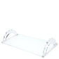 White Base Acrylic Scallop Handle Photo Tray - Tara Wilson Designs