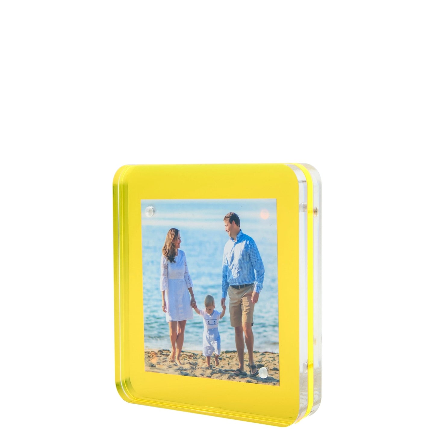 Yellow Acrylic 4" x 4" Flip Frame - Tara Wilson Designs