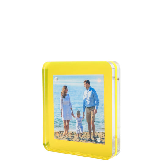 Yellow Acrylic 4" x 4" Flip Frame - Tara Wilson Designs