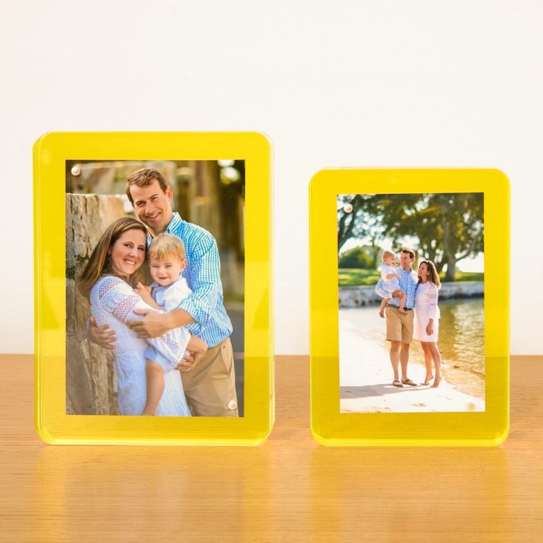 Yellow Acrylic 5" x 7" Flip Frame - Tara Wilson Designs