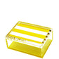 Yellow & White Stripe Acrylic 5" x 7" Photo Box - Tara Wilson Designs