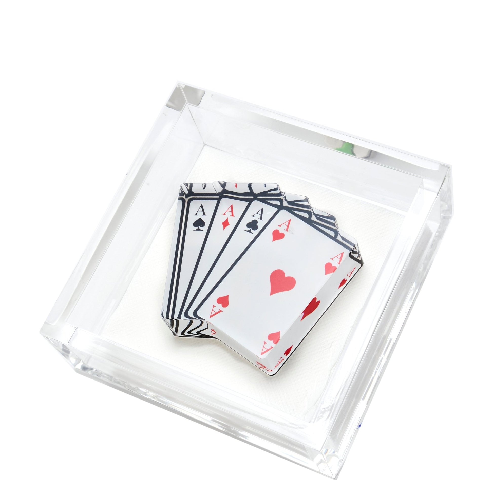 Aces Acrylic Cocktail Napkin Holder - Tara Wilson Designs
