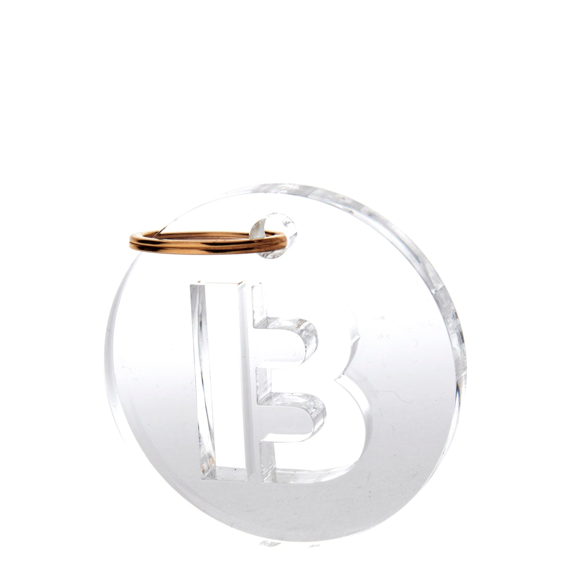 Acrylic Initial Keychain - Tara Wilson Designs