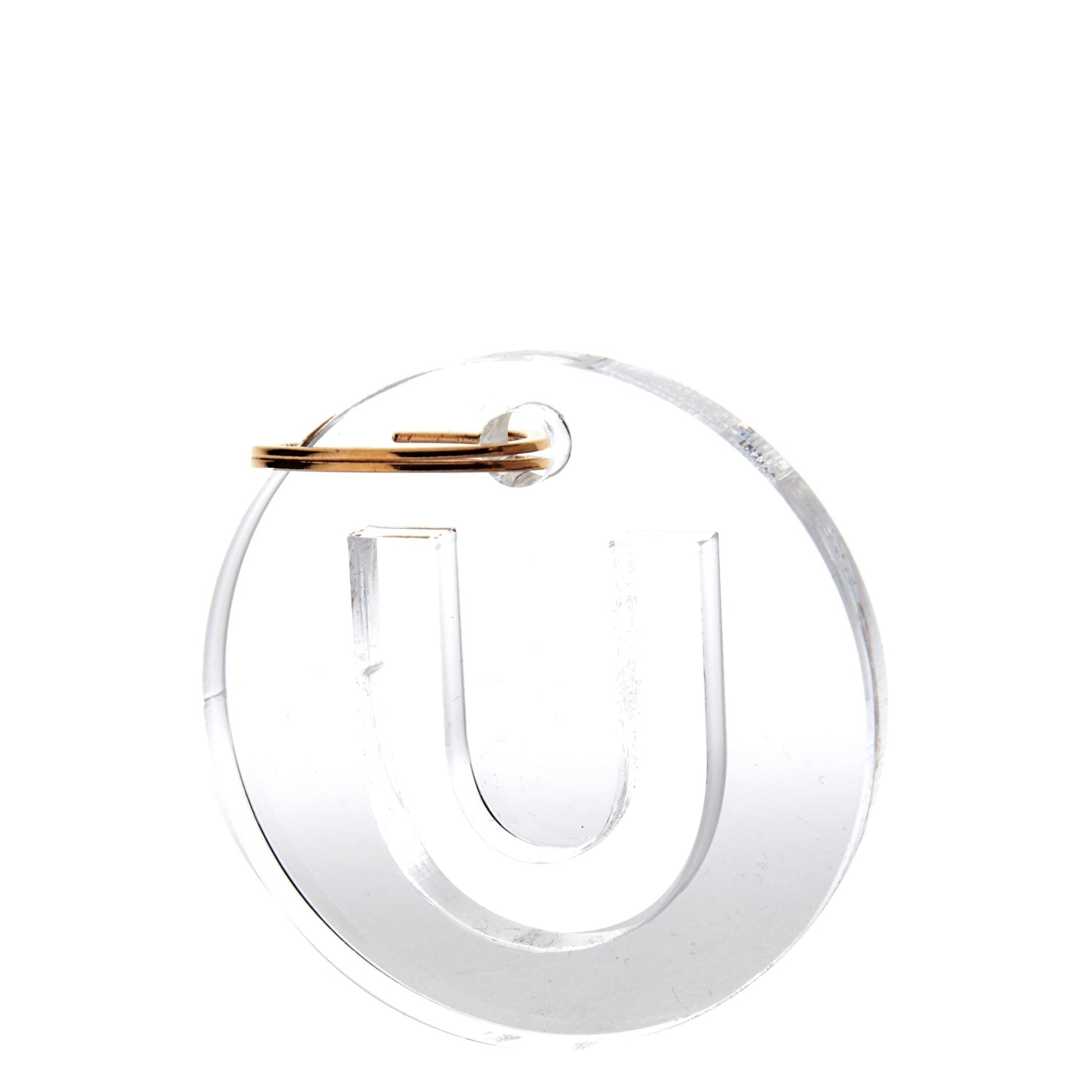 Acrylic Initial Keychain - Tara Wilson Designs