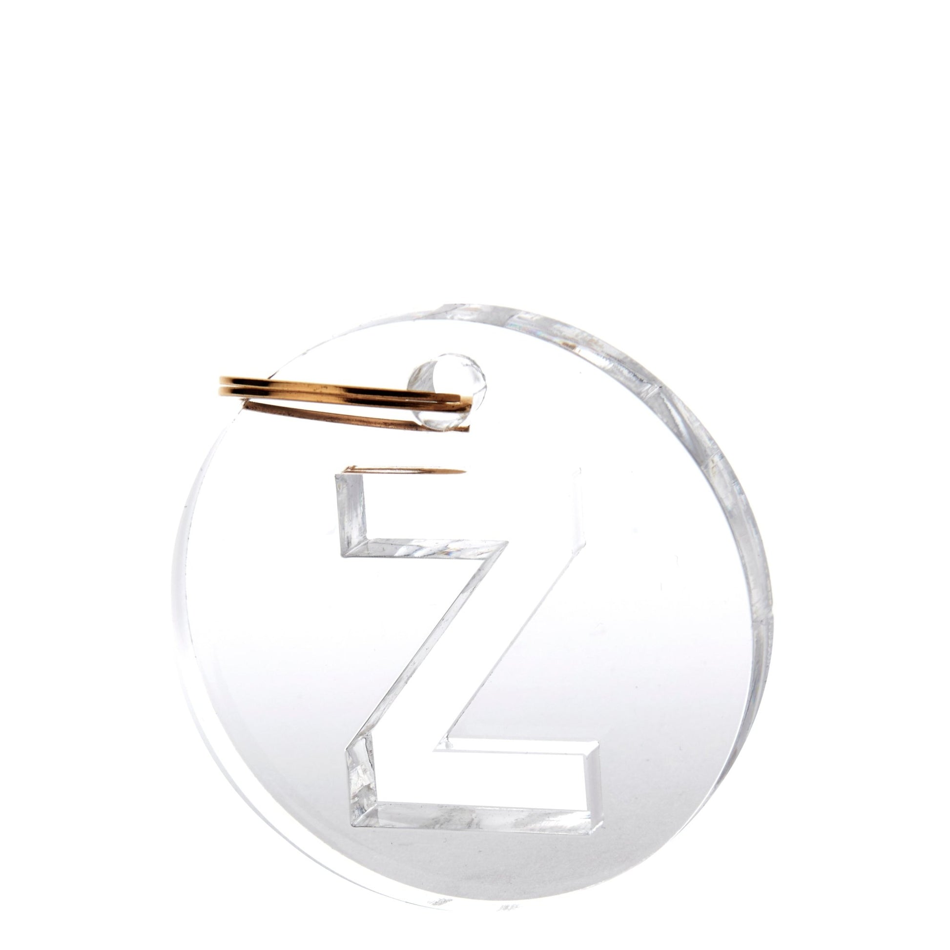 Acrylic Initial Keychain - Tara Wilson Designs
