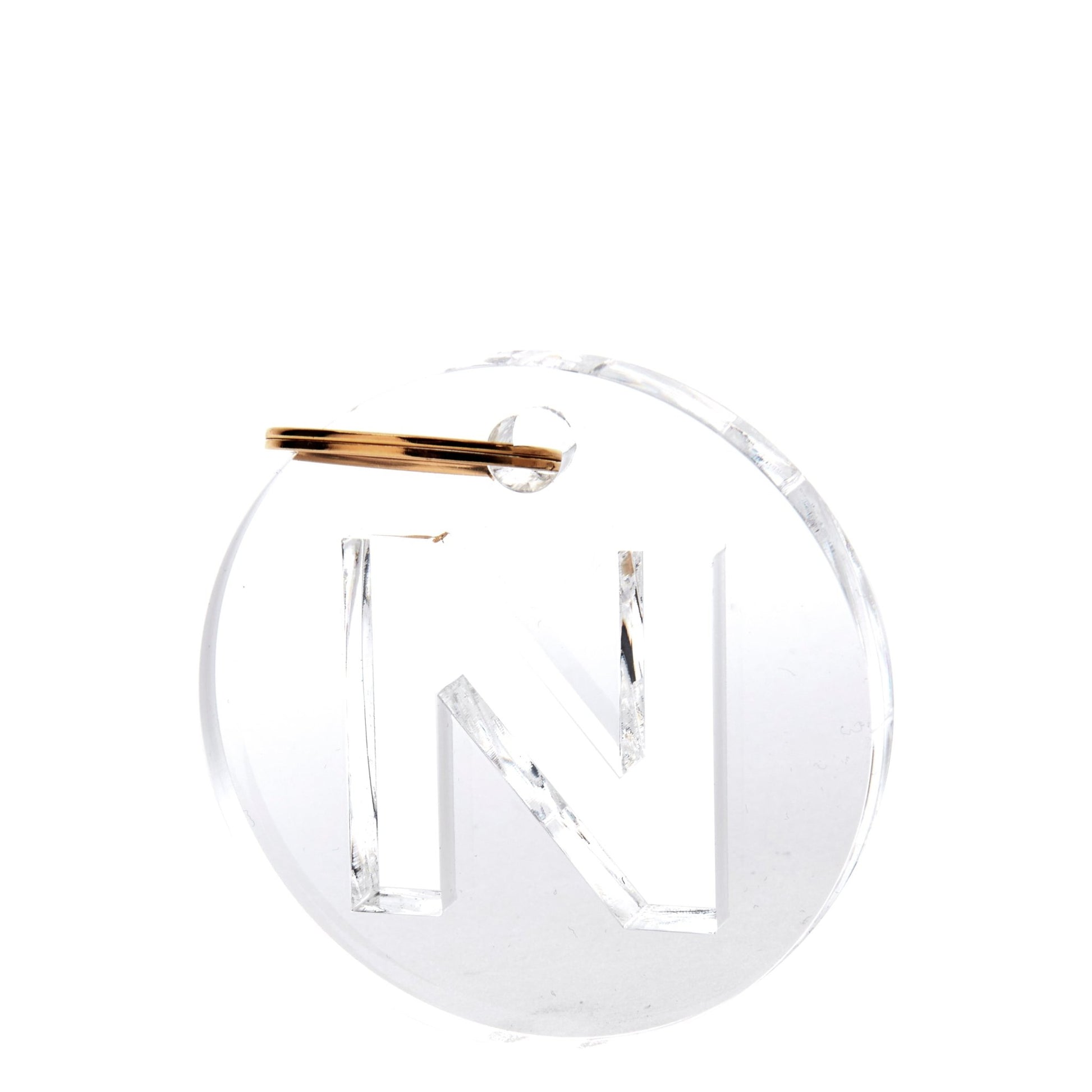 Acrylic Initial Keychain - Tara Wilson Designs