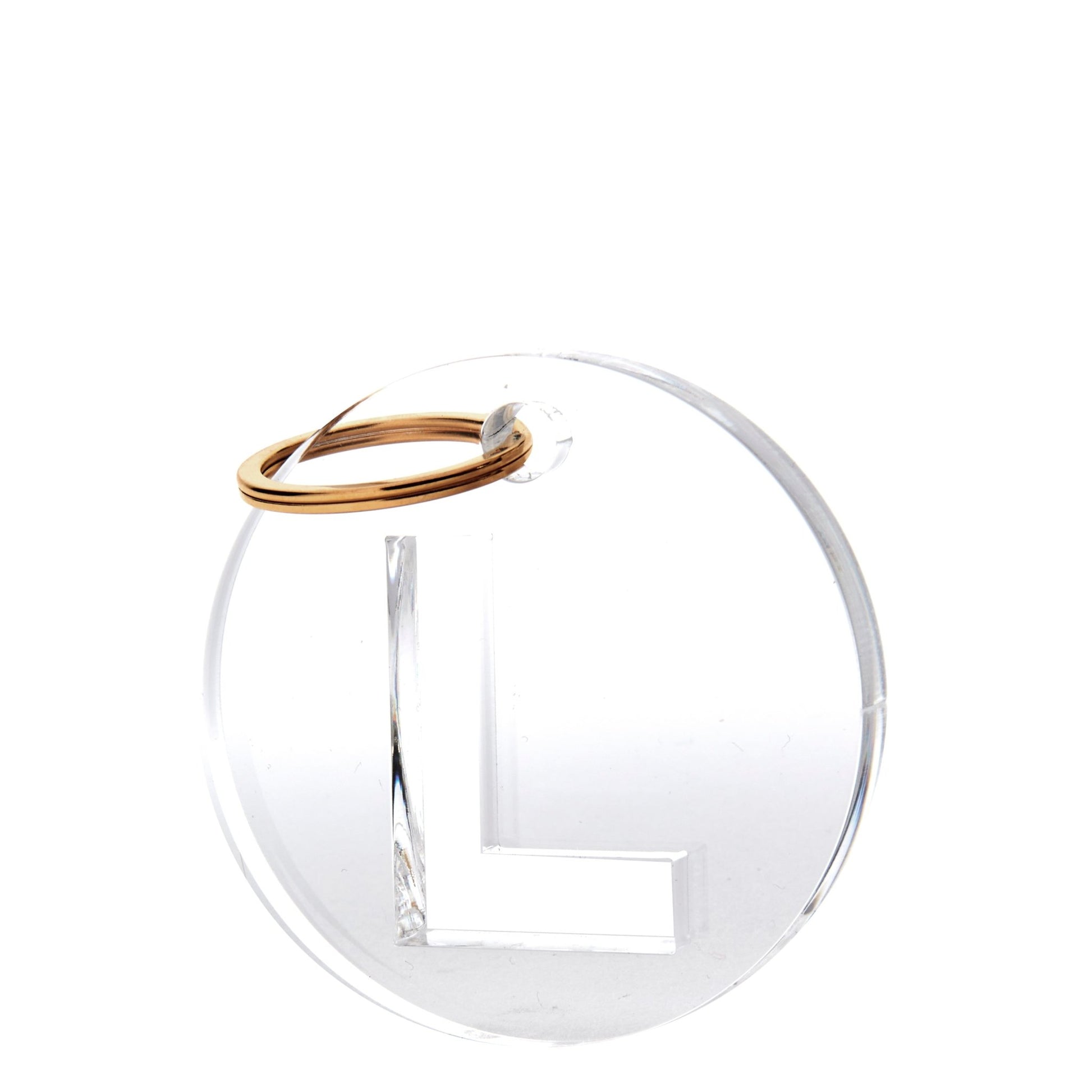 Acrylic Initial Keychain - Tara Wilson Designs