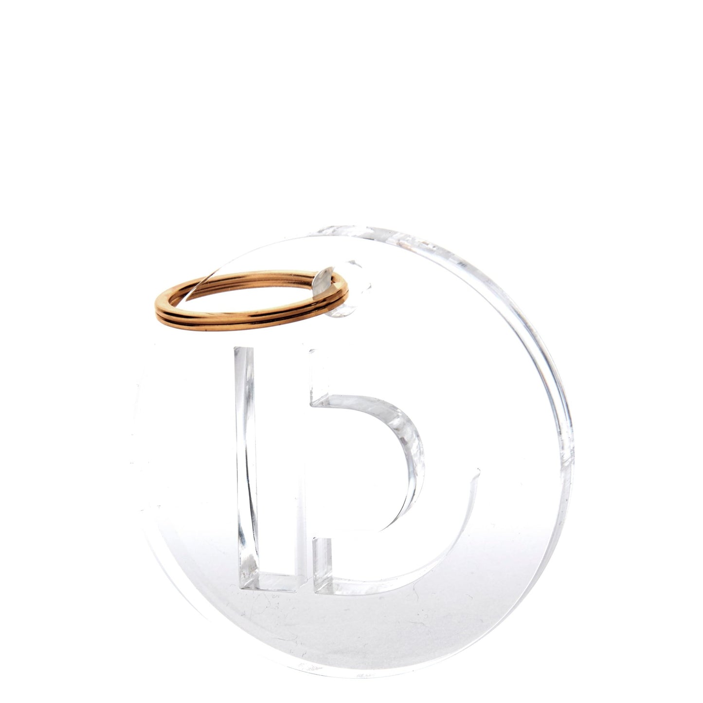 Acrylic Initial Keychain - Tara Wilson Designs