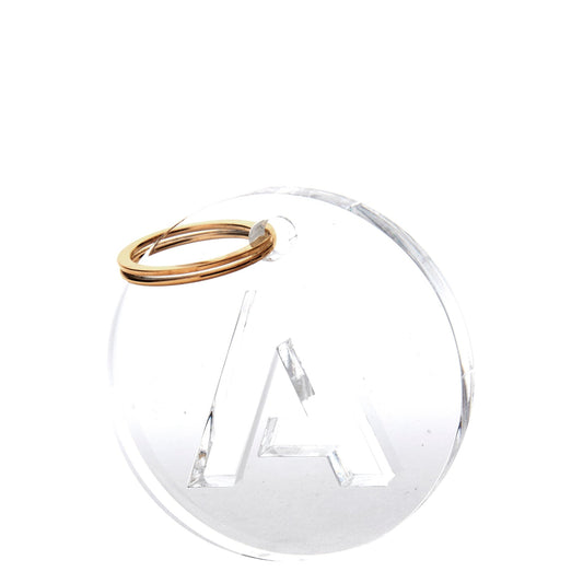 Acrylic Initial Keychain - Tara Wilson Designs