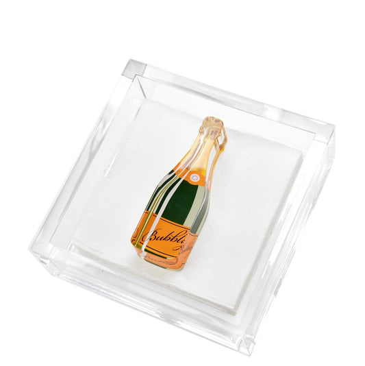 Bubbly Acrylic Cocktail Napkin Holder - Tara Wilson Designs