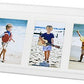 Clear Acrylic 16" x 8" Photo Tray with White Mat for Three Photos - Tara Wilson Designs