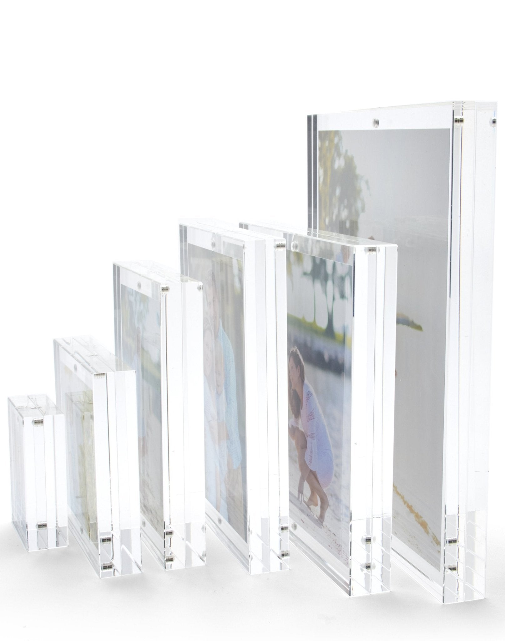 Clear Acrylic 2" x 3" Double - Sided Thick Block Frame - Tara Wilson Designs