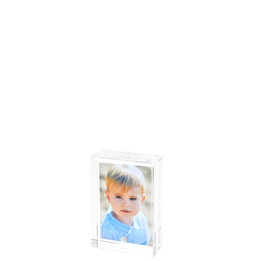 Clear Acrylic 2" x 3" Double - Sided Thick Block Frame - Tara Wilson Designs