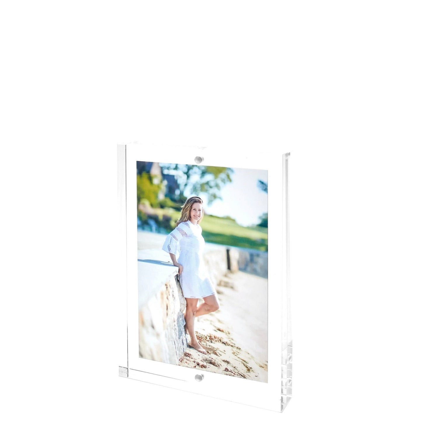 Clear Acrylic 4" x 6" Double - Sided Thick Block Frame - Tara Wilson Designs