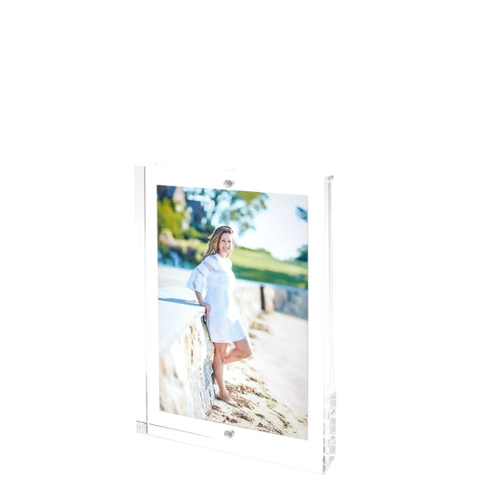 Clear Acrylic 4" x 6" Double - Sided Thick Block Frame - Tara Wilson Designs