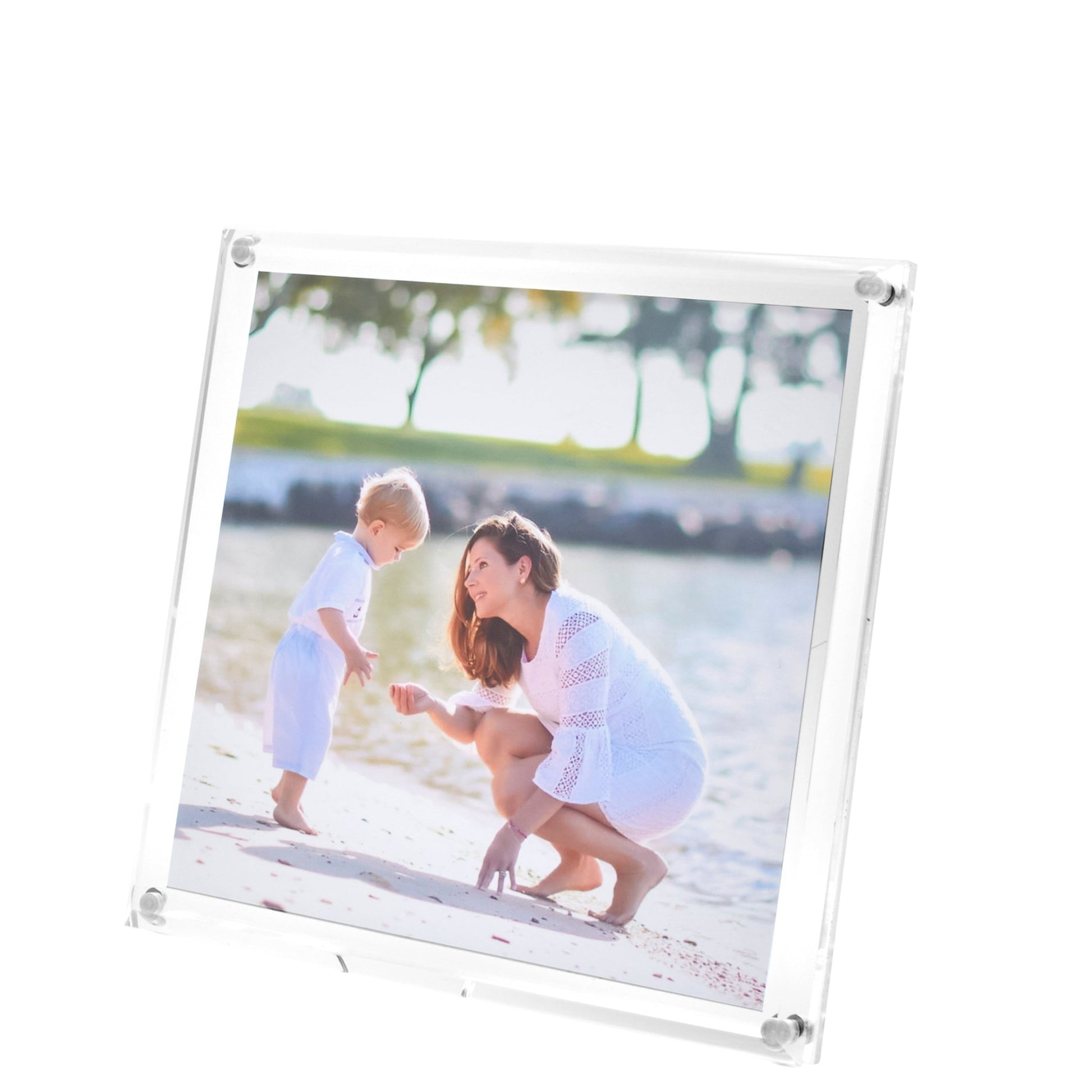 Clear Acrylic 6" x 6" Beveled Frame - Tara Wilson Designs