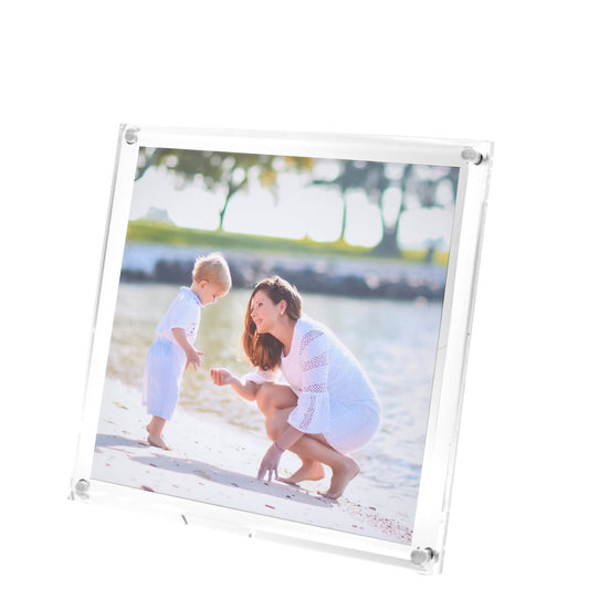 Clear Acrylic 6" x 6" Beveled Frame - Tara Wilson Designs