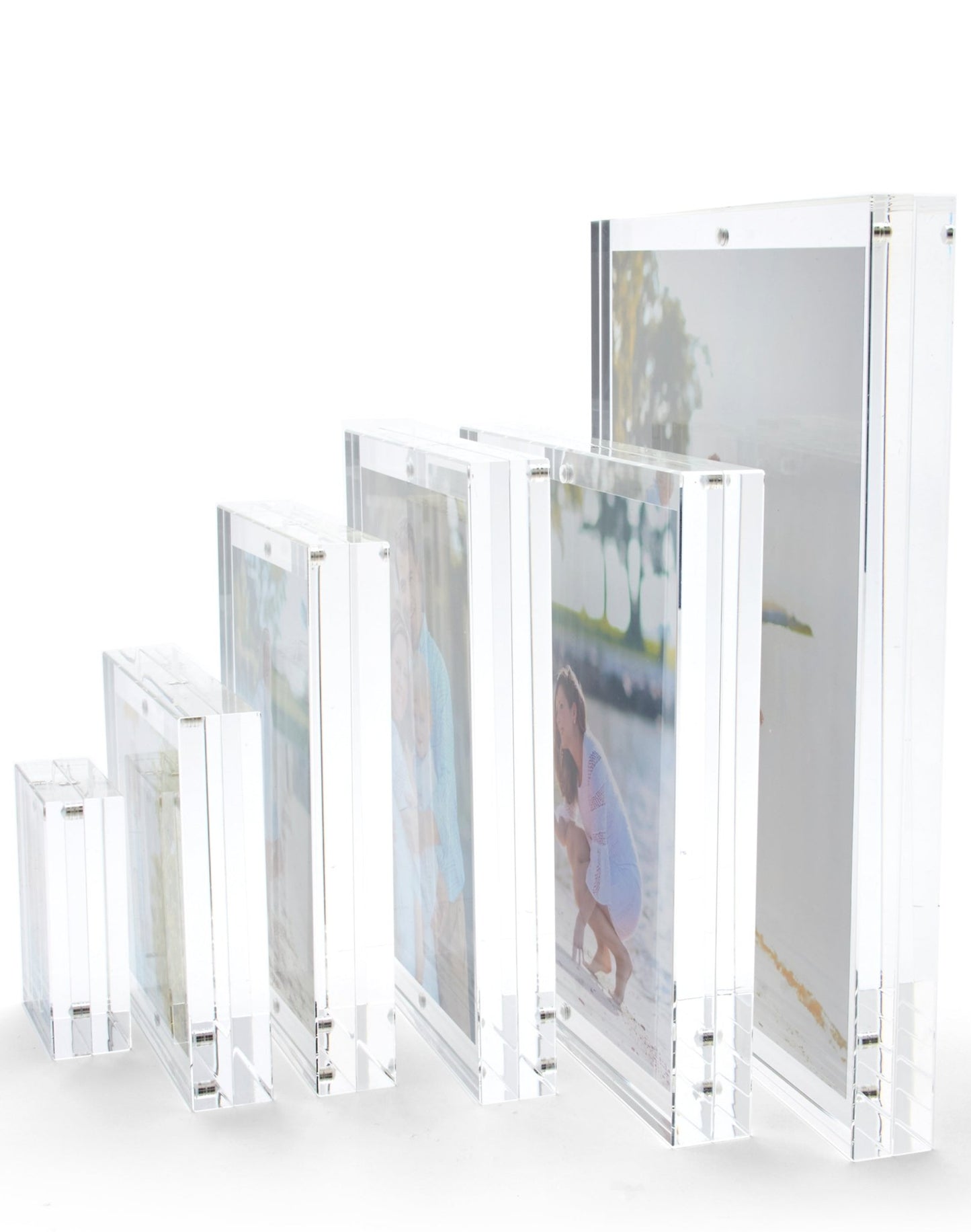 Clear Acrylic 6" x 6" Double - Sided Thick Block Frame - Tara Wilson Designs