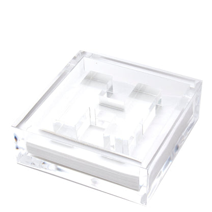 Clear H Acrylic Napkin Weight - Tara Wilson Designs
