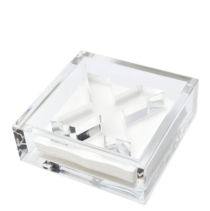 Clear X Acrylic Napkin Weight - Tara Wilson Designs