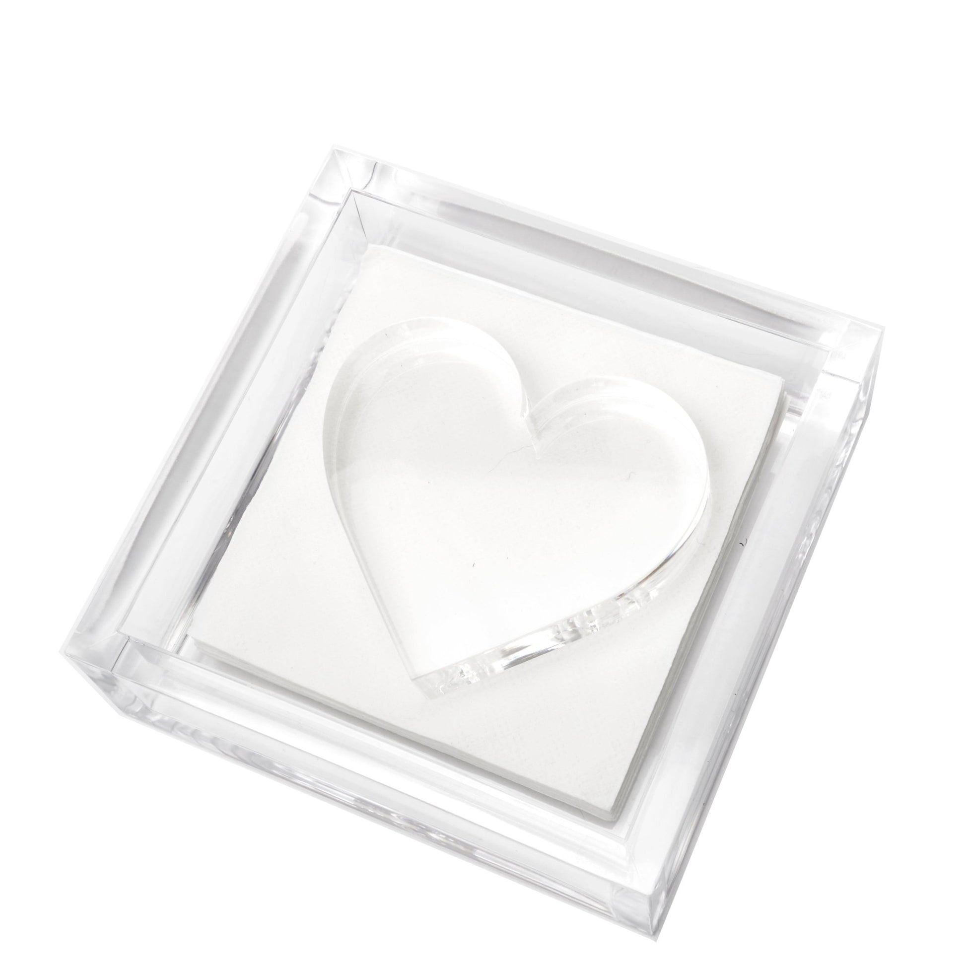 Heart Acrylic Cocktail Napkin Holder - Tara Wilson Designs