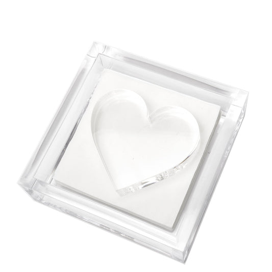 Heart Acrylic Cocktail Napkin Holder - Tara Wilson Designs