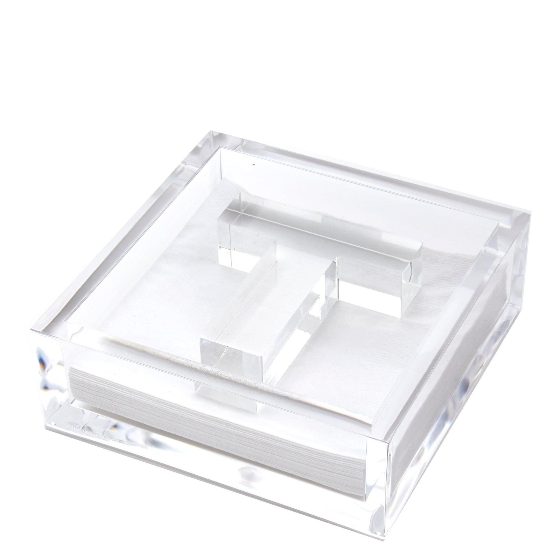 Initial Acrylic Cocktail Napkin Holder - Tara Wilson Designs
