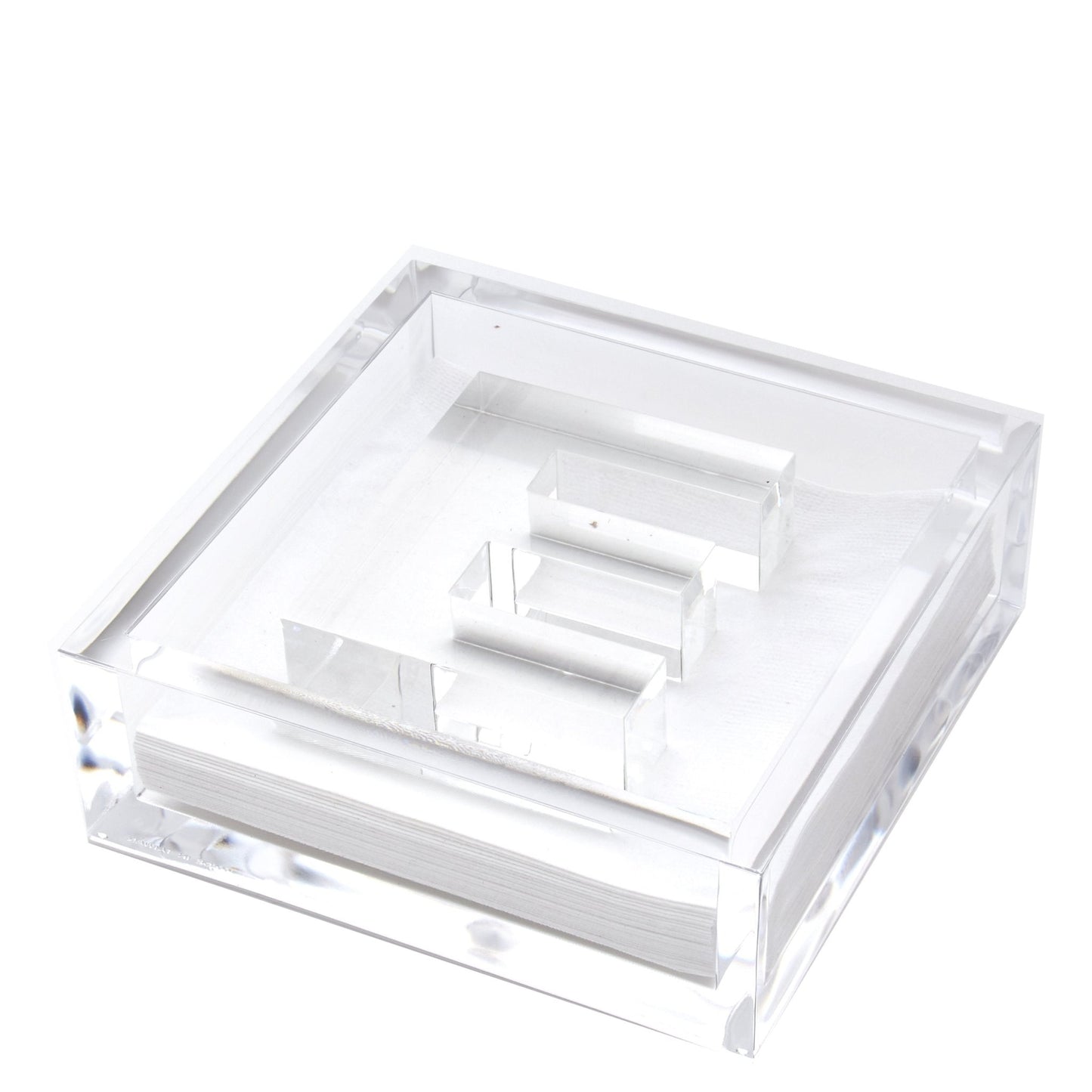 Initial Acrylic Cocktail Napkin Holder - Tara Wilson Designs