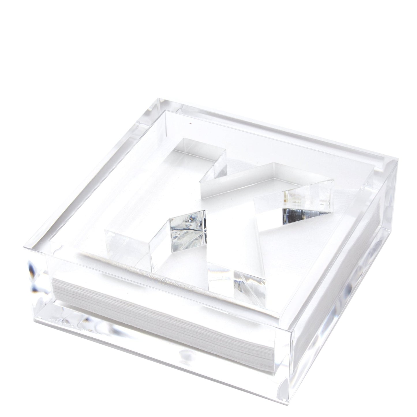 Initial Acrylic Cocktail Napkin Holder - Tara Wilson Designs