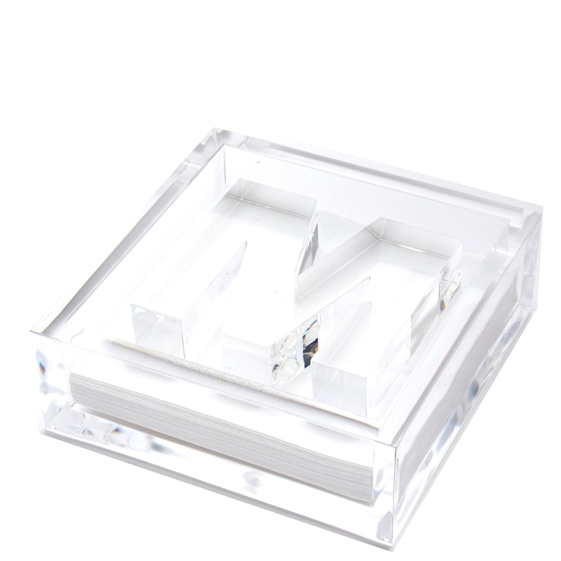 Initial Acrylic Cocktail Napkin Holder - Tara Wilson Designs