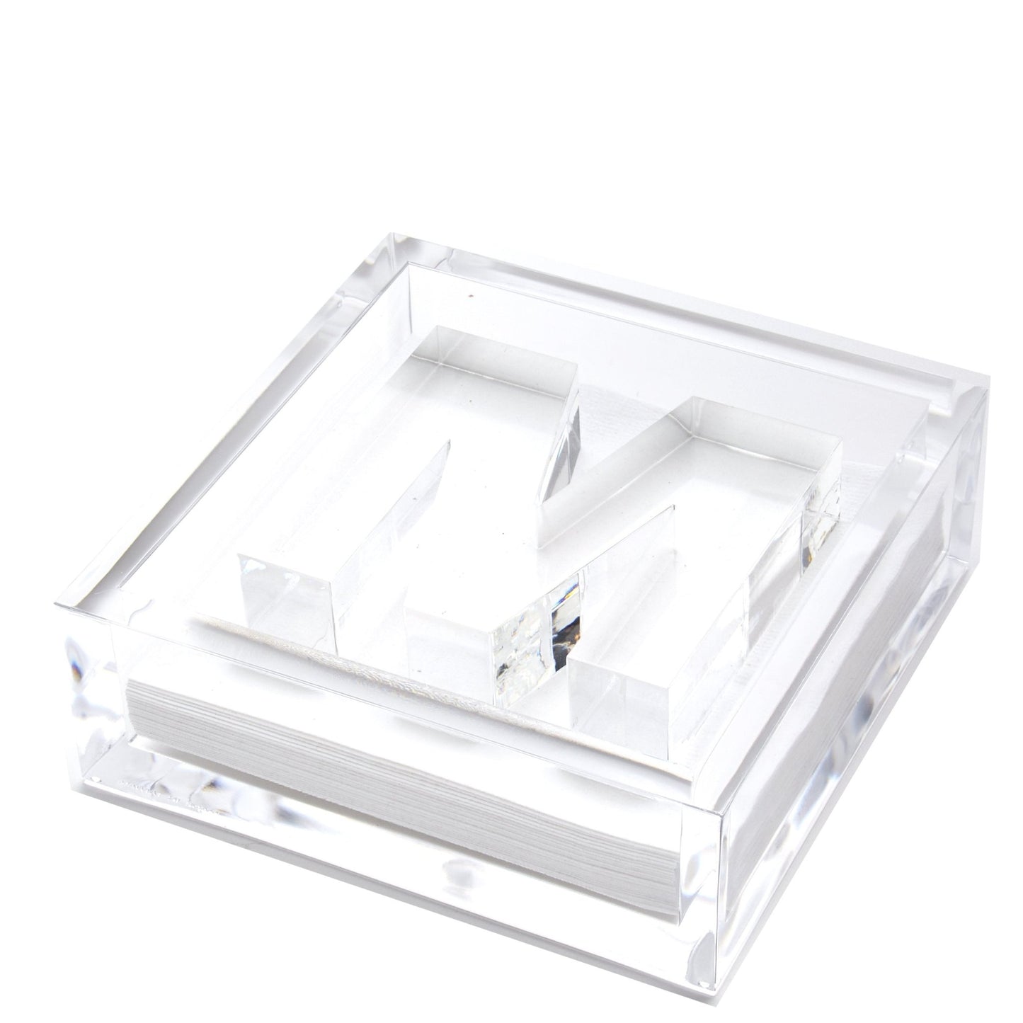 Initial Acrylic Cocktail Napkin Holder - Tara Wilson Designs