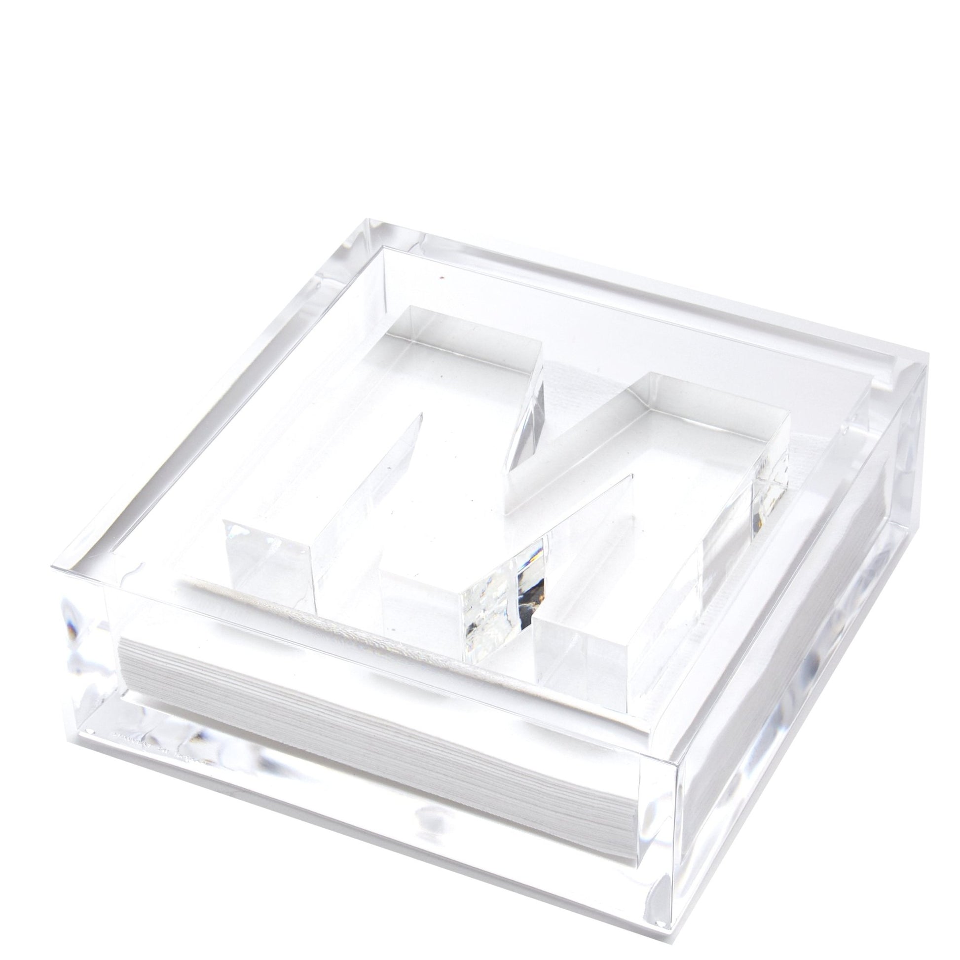Initial Acrylic Cocktail Napkin Holder - Tara Wilson Designs