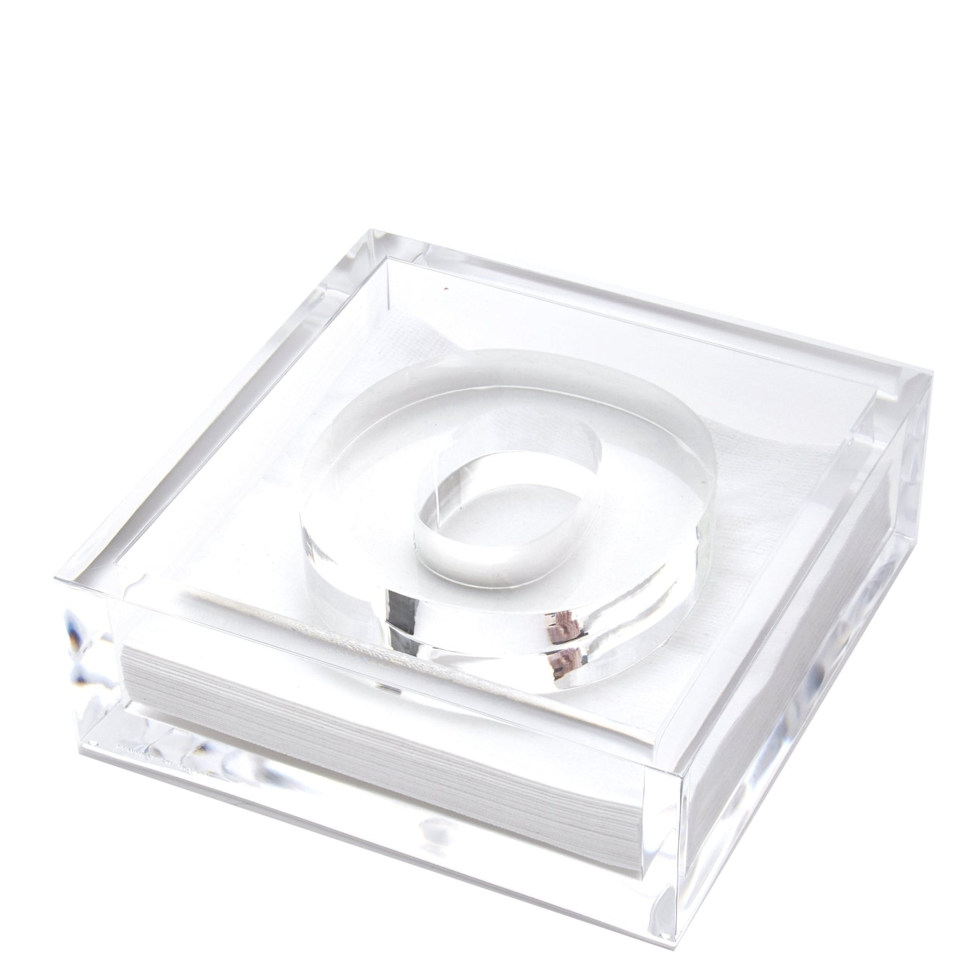 Initial Acrylic Cocktail Napkin Holder - Tara Wilson Designs