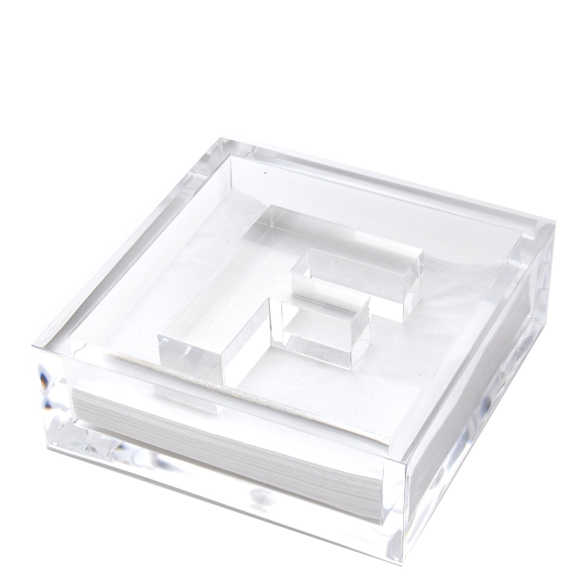 Initial Acrylic Cocktail Napkin Holder - Tara Wilson Designs