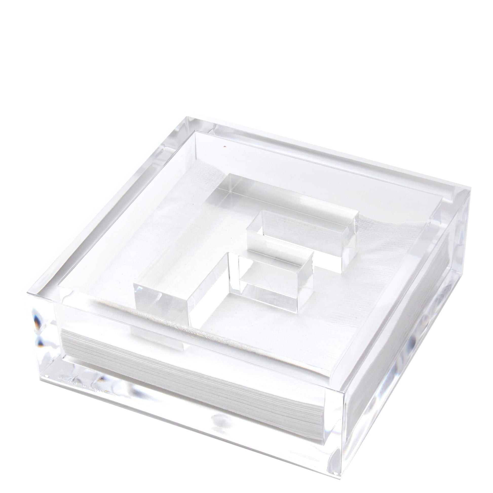 Initial Acrylic Cocktail Napkin Holder - Tara Wilson Designs