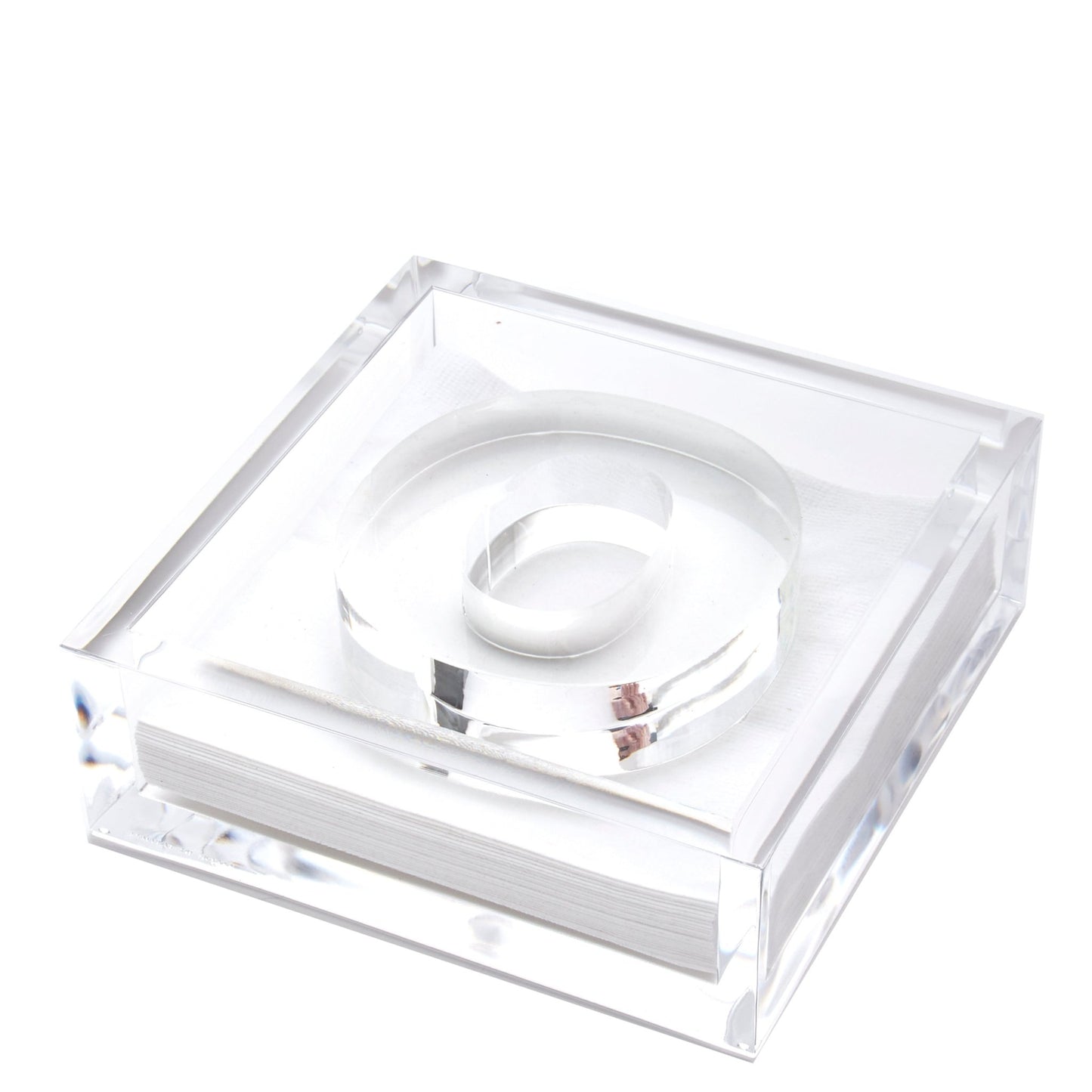 Initial Acrylic Cocktail Napkin Holder - Tara Wilson Designs