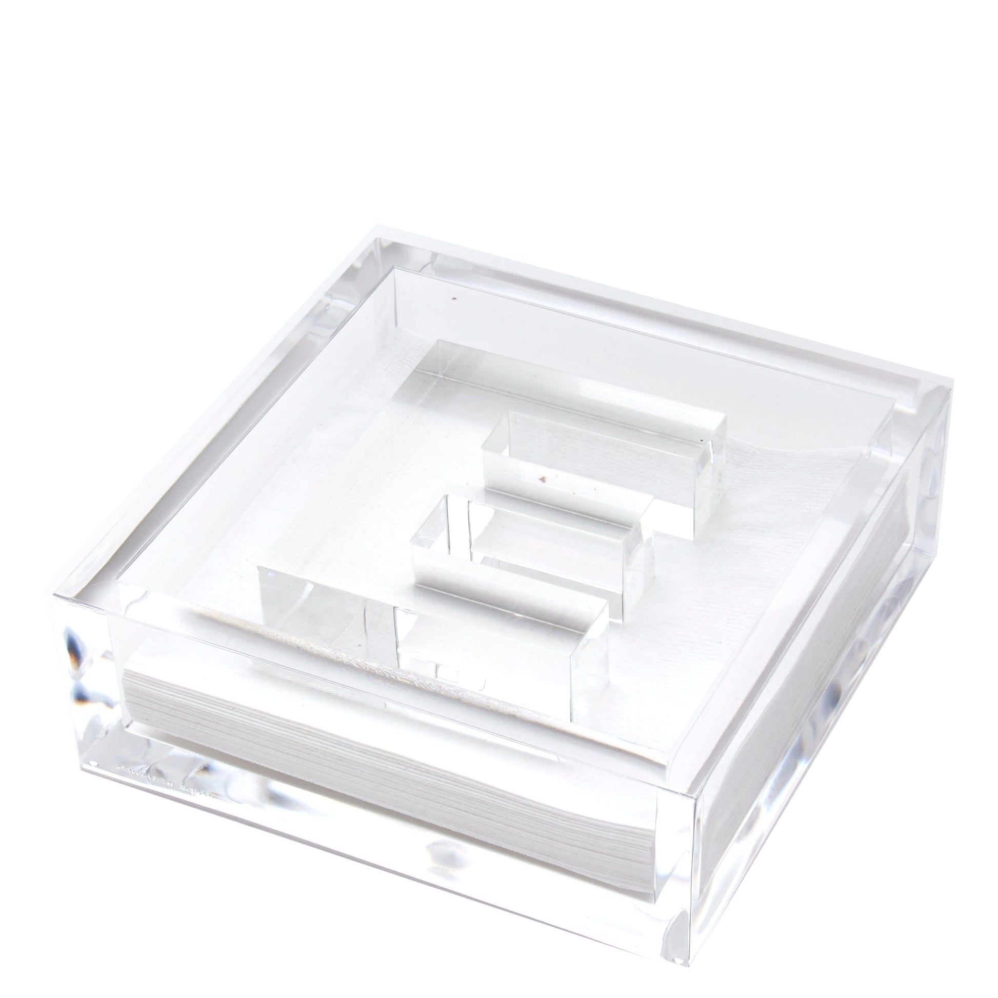 Initial Acrylic Cocktail Napkin Holder - Tara Wilson Designs