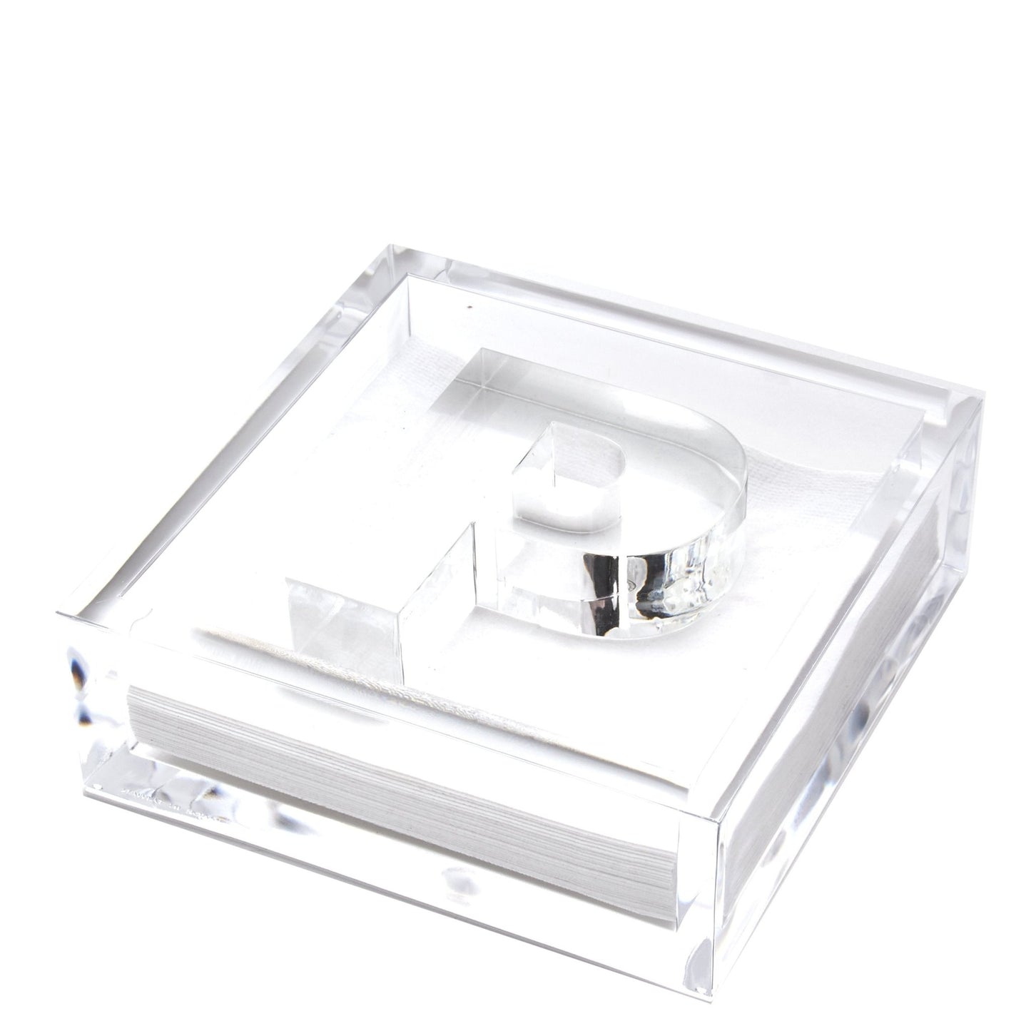 Initial Acrylic Cocktail Napkin Holder - Tara Wilson Designs