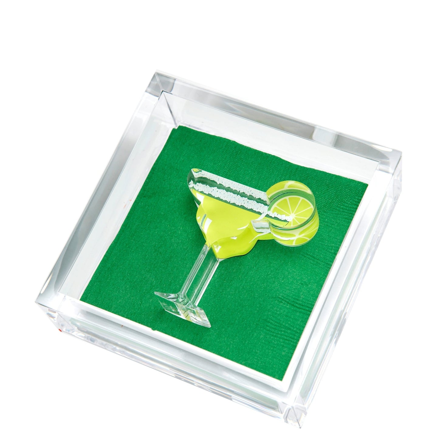 Margarita Acrylic Cocktail Napkin Holder - Tara Wilson Designs